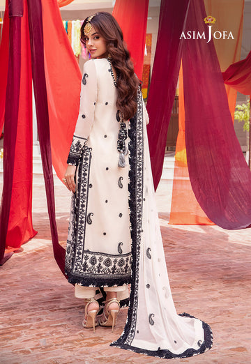 Asim Jofa AJAB-02 Abresham Embroidered Lawn Online Shopping